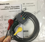 Câbles réutilisables et Leadsets 3 d'Efficia ECG - référence 989803160681 du CEI de rupture d'avance