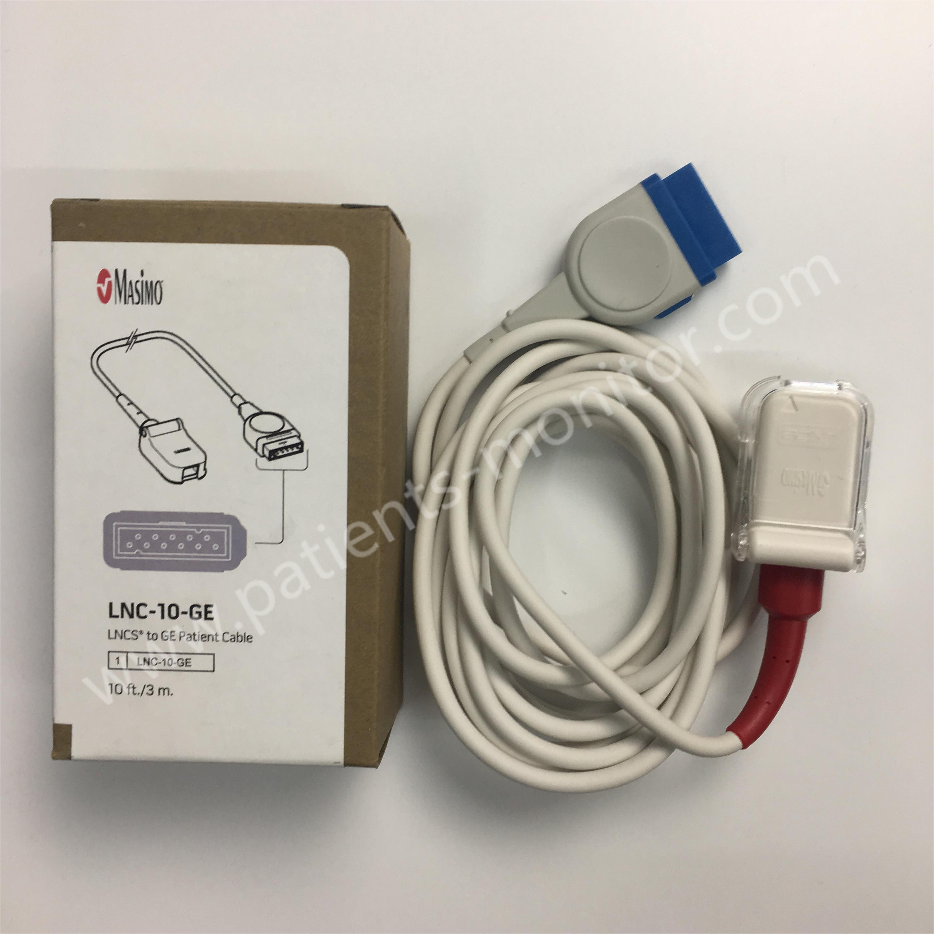Masima LNCS GE 2016 LNC-10-GE capteur SpO2 accessoires de moniteur patient capteurs de pince à doigt réutilisables pédiatriques adultes