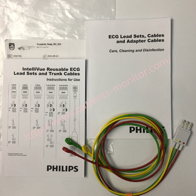 L'avance de M1674A 989803145121 Philips ECG a placé 3 le remplacement du CEI ICU de rupture de Leadset